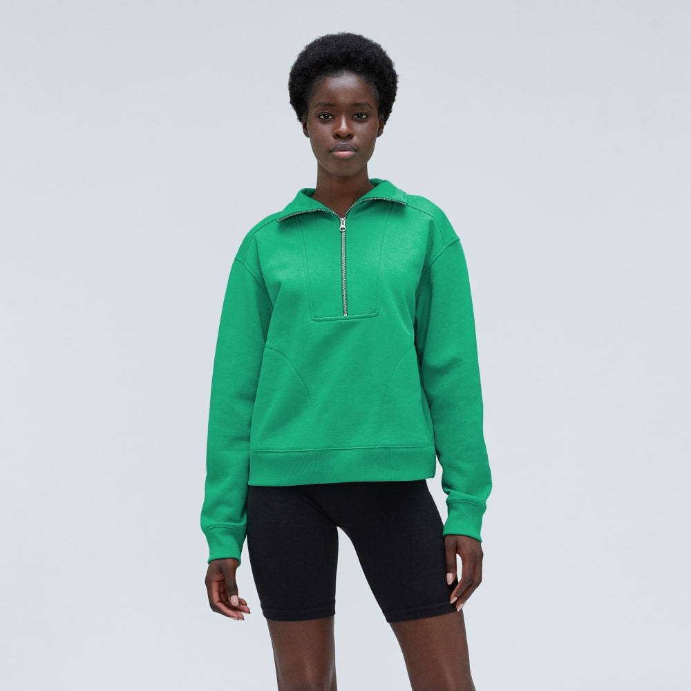 The Track Half-Zip | Bright Jade - Image 2