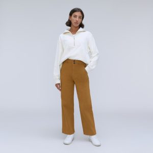 The Organic Wide-Leg Pant | Tapenade