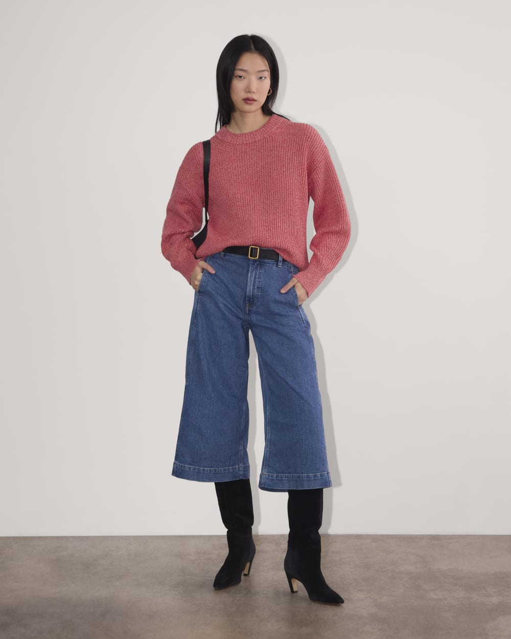 The Cocoon Crew in Everyday Cotton | Pink Peony / Classic Red - Image 4