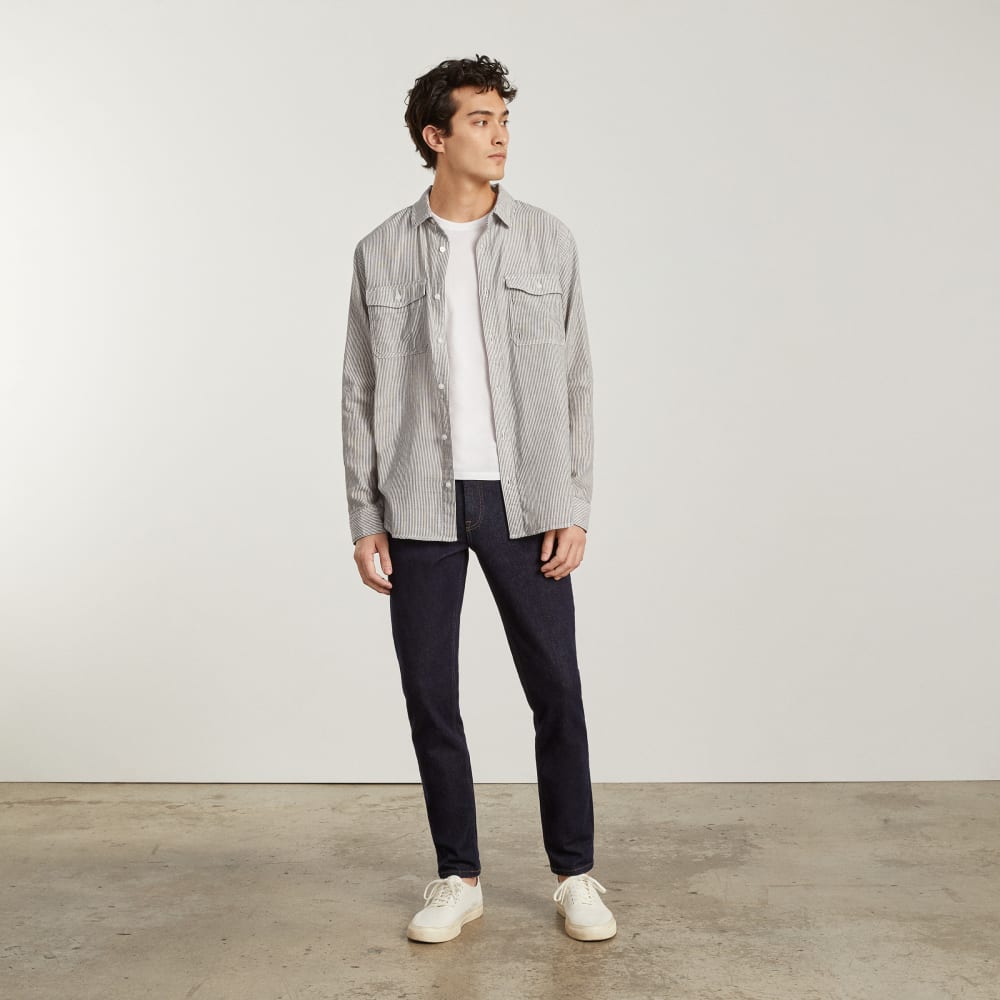 The Long-Sleeve Summer Shirt | Black / White - Image 4