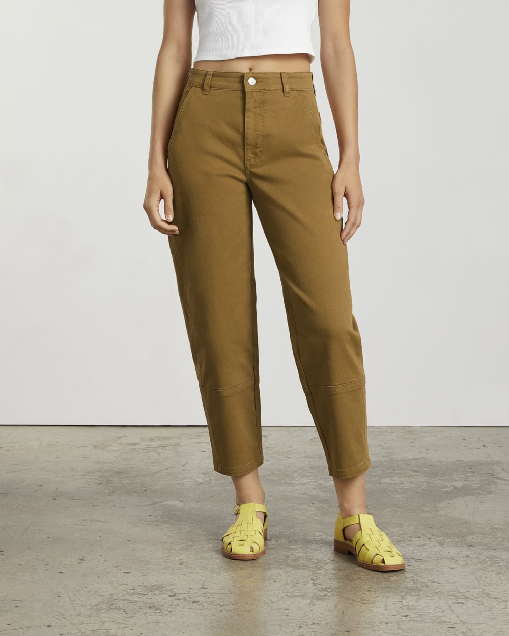 The Utility Barrel Pant | Golden Brown | Regular - Image 4