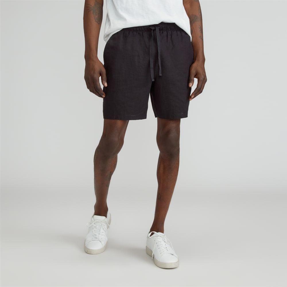 The Linen Easy Short | Black