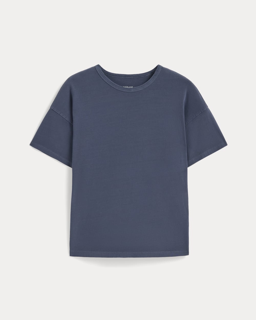 The Boyfriend Tee in Essential Cotton | Navy - Image 2