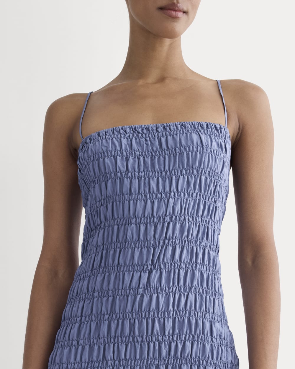 The Smocked Column Dress | Blue Dusk - Image 3