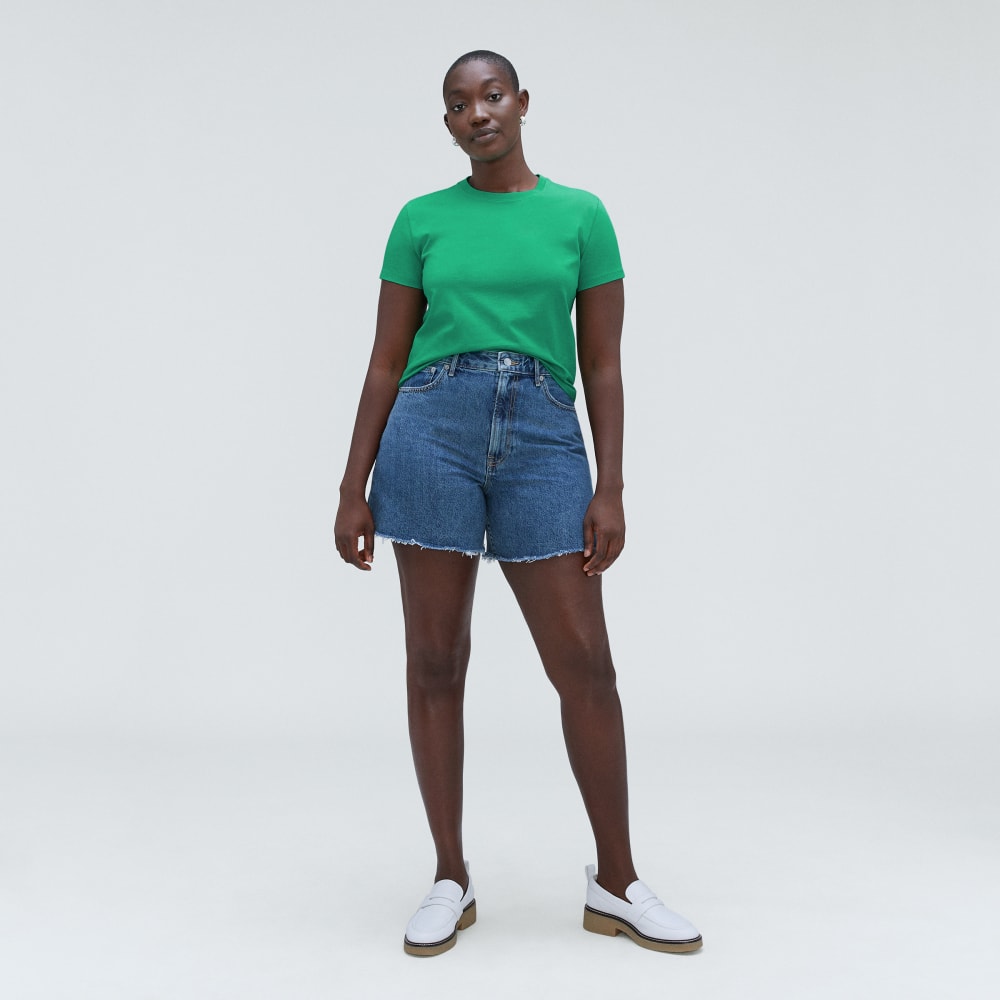 The Box-Cut Tee in Essential Cotton | Bright Jade | No Pocket - Image 5