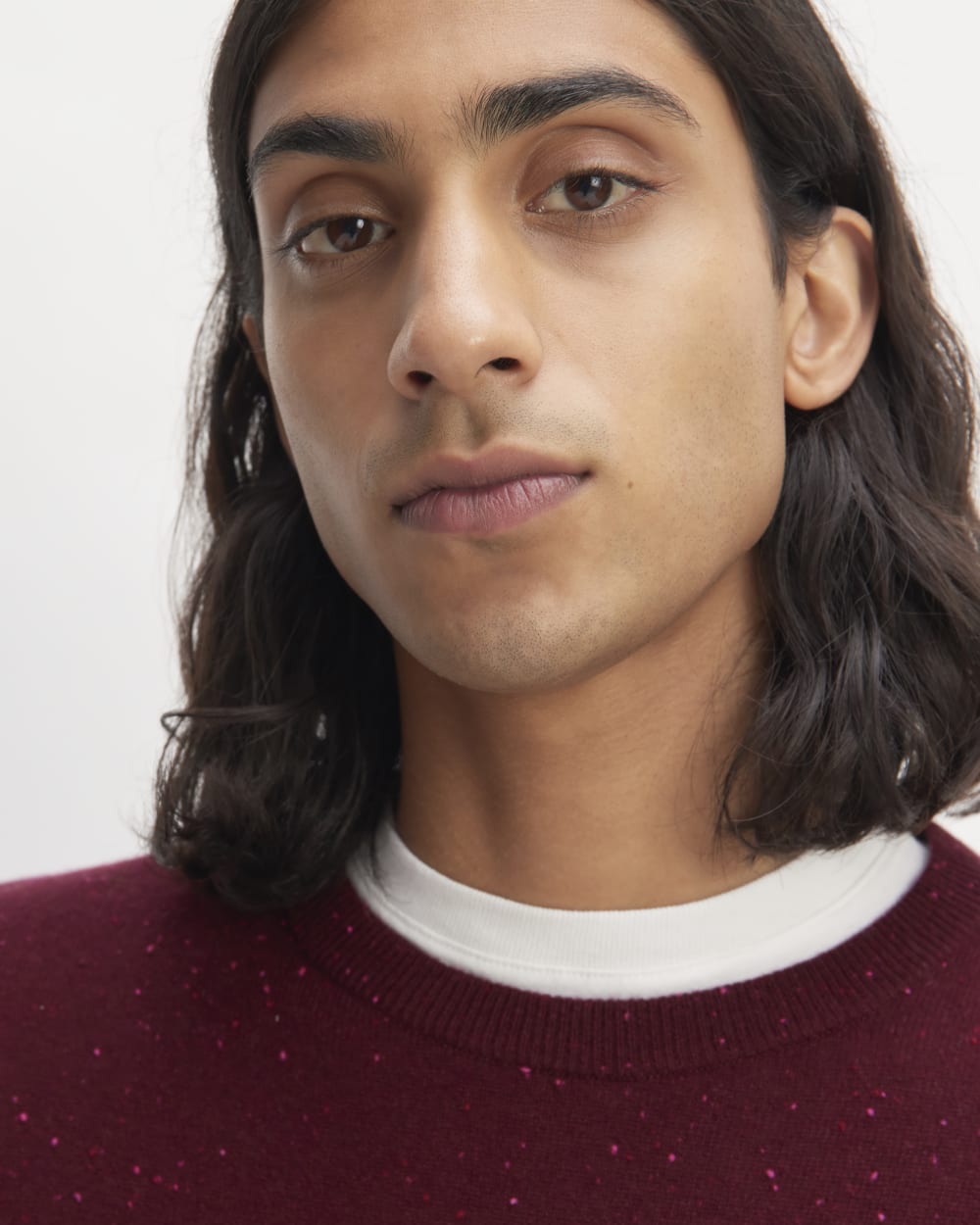 The Cashmere Crew | Burgundy Donegal - Image 4