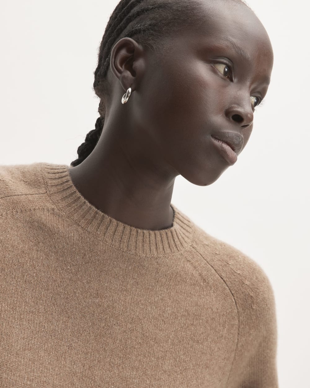 The Boxy Crew in Cashmere | Heathered Woodsmoke - Image 4