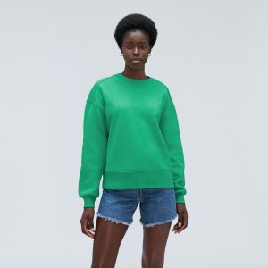 The Track Oversized Crew | Bright Jade