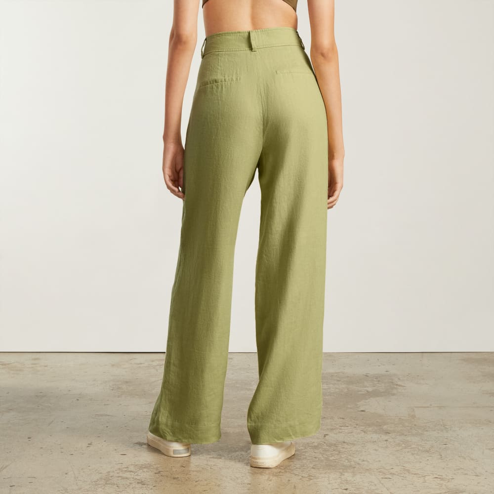 The Linen Way-High® Drape Pant | Leek - Image 3