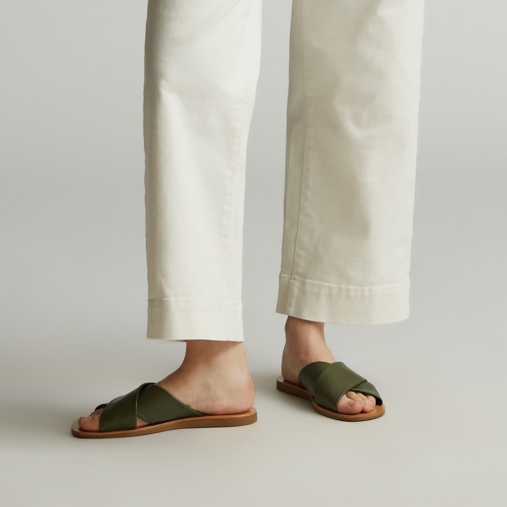 The Day Crossover Sandal | Olive - Image 3