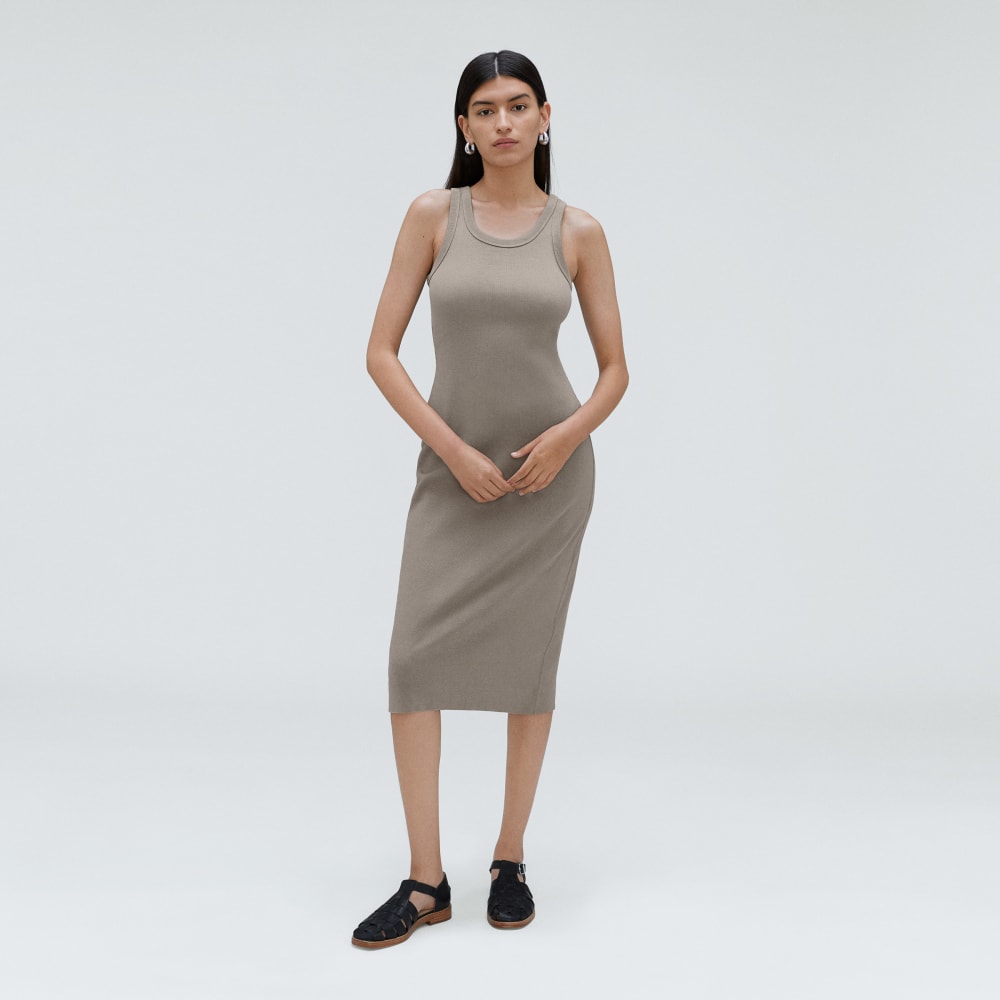 The '90s Rib Dress | Clay - Image 2