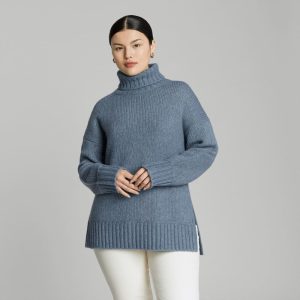 The Cloud Turtleneck | Faded Blue