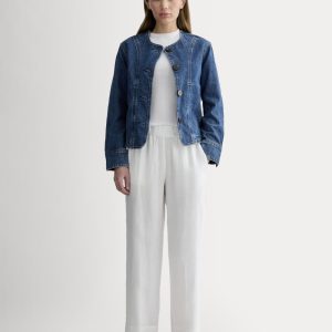 The Linen Easy Pant | White