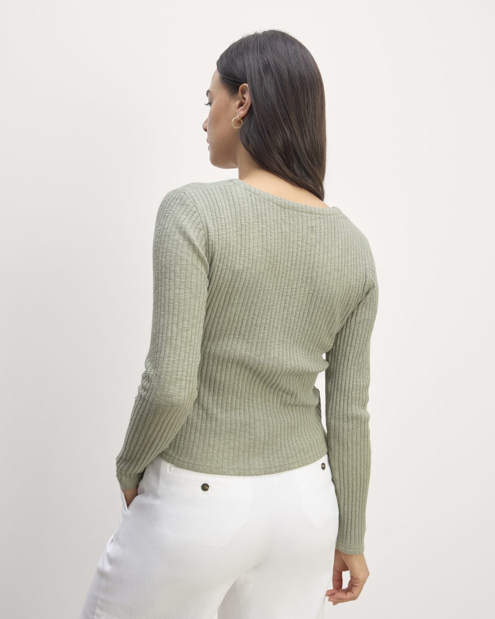 The Cozy Rib Cardigan | Sage Green - Image 6