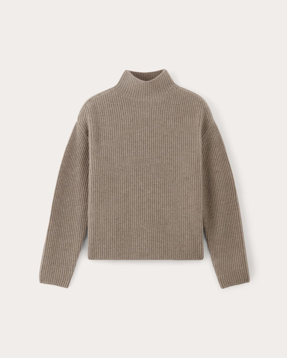 The Fisherman Turtleneck in Wool Cashmere | Oatmeal - Image 2
