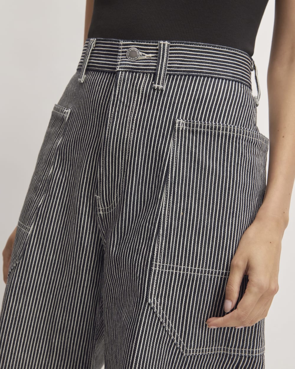 The Way-High® Gardener Cropped Jean | Hickory Stripe - Image 4
