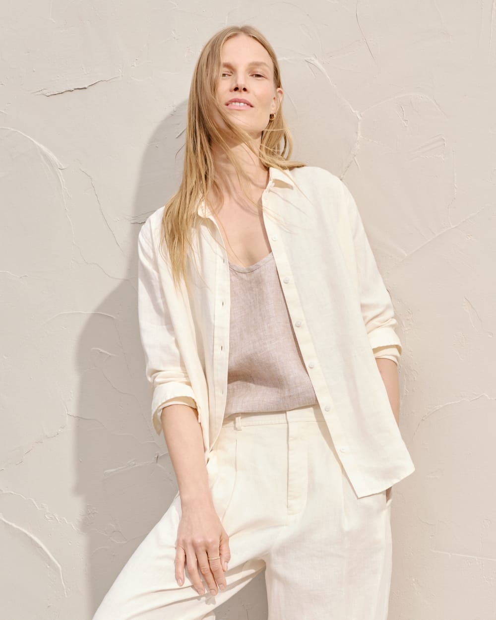 The Scoop Tank in Linen | Cornstalk Chambray - Image 7