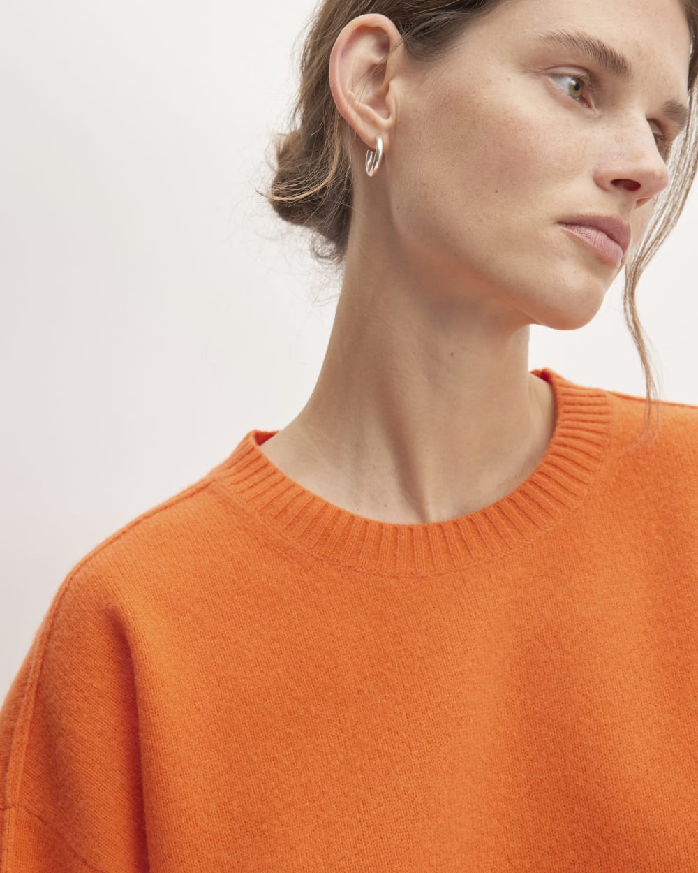 The Good Merino Wool Crewneck Sweater | Orange - Image 4