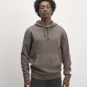 The Felted Merino Hoodie | Taupe Melange