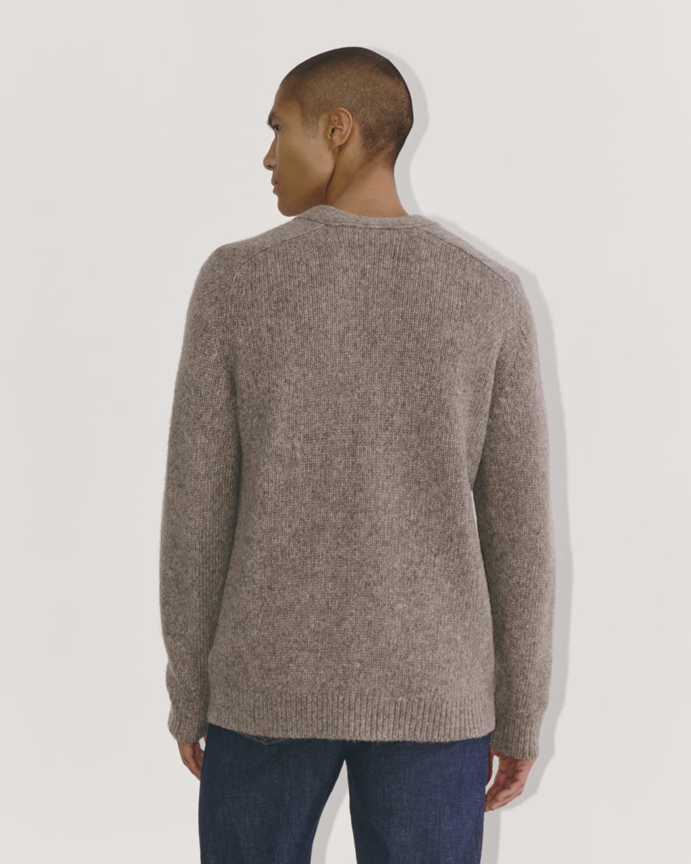The Cloud Relaxed Cardigan | Taupe Melange - Image 5