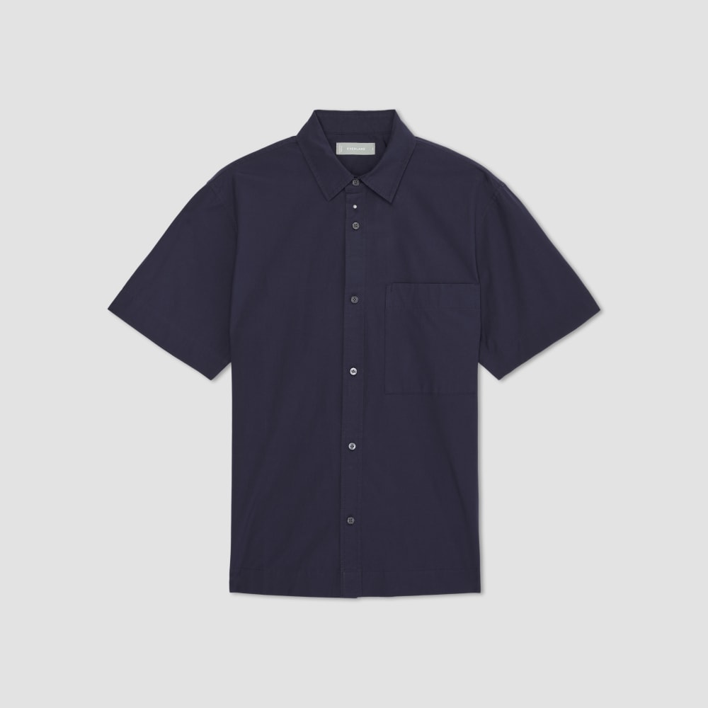 The Poplin Short-Sleeve Shirt | Deep Navy - Image 2