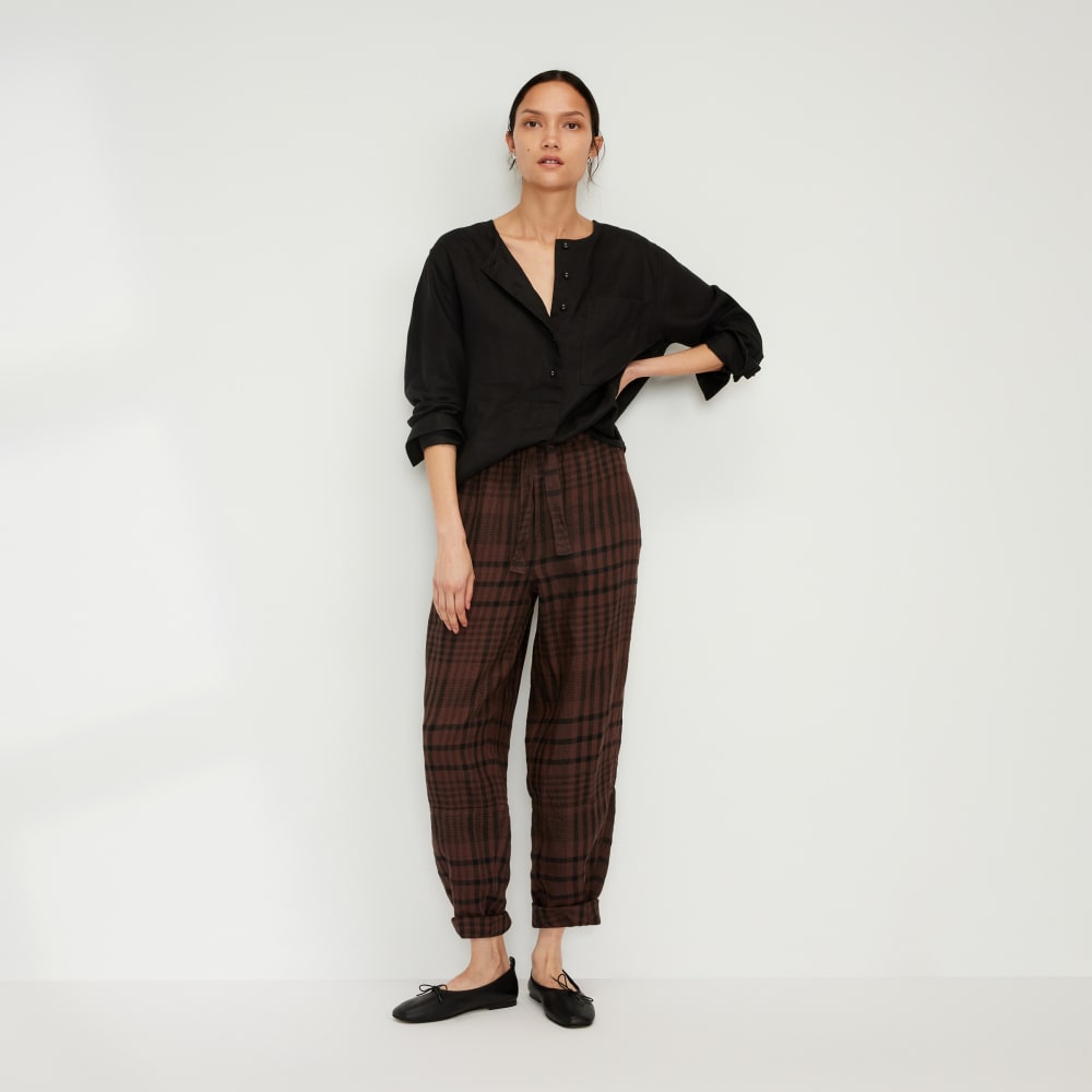 The Linen Popover Shirt | Black - Image 6