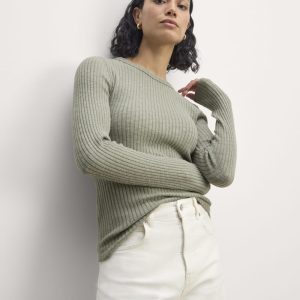 The Cozy Rib Long-Sleeve Tee | Sage Green