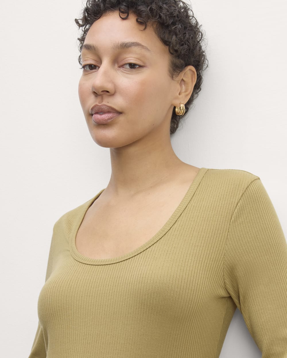 The Shimmy Long-Sleeve Tee | Fennel Seed - Image 3