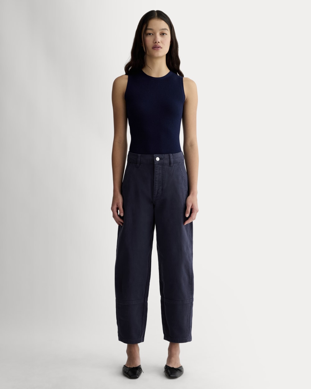 The Utility Barrel Pant | Navy | Tall