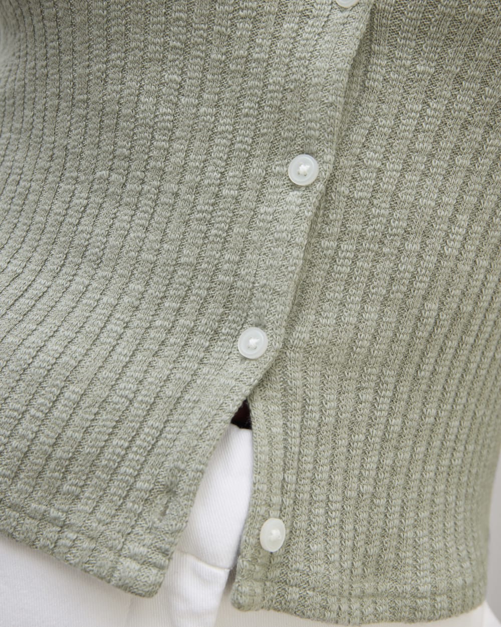 The Cozy Rib Cardigan | Sage Green - Image 5