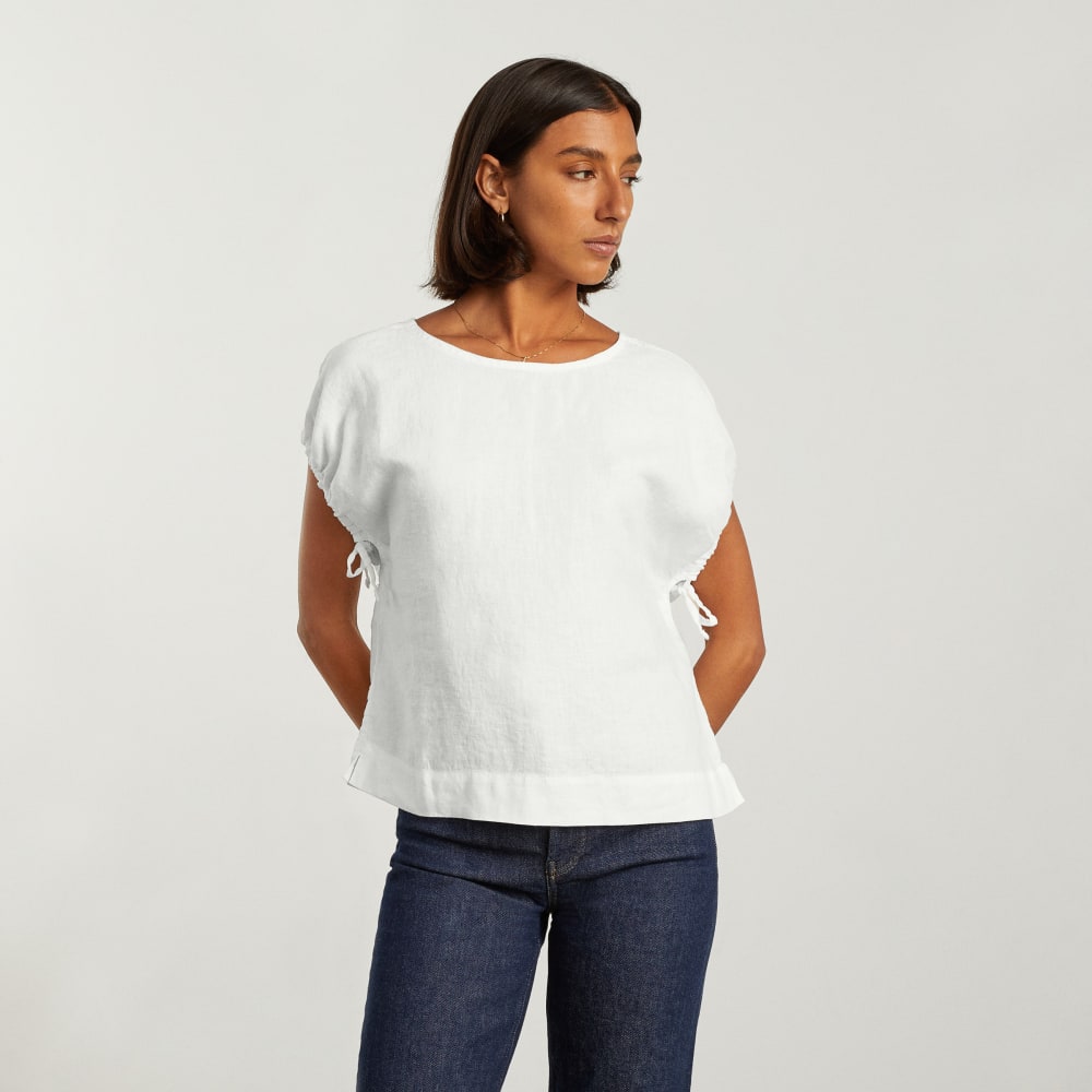 The Drawstring Tunic | White - Image 2