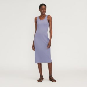 The '90s Rib Dress | Cornflower Blue