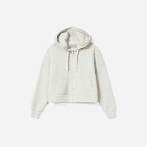 The Track Organic Cotton Hoodie | Light Heather Grey