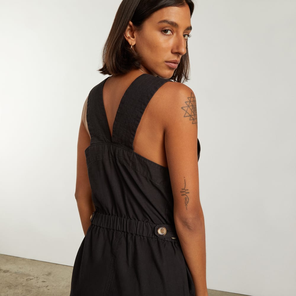 The Fatigue Apron Jumpsuit | Black - Image 2