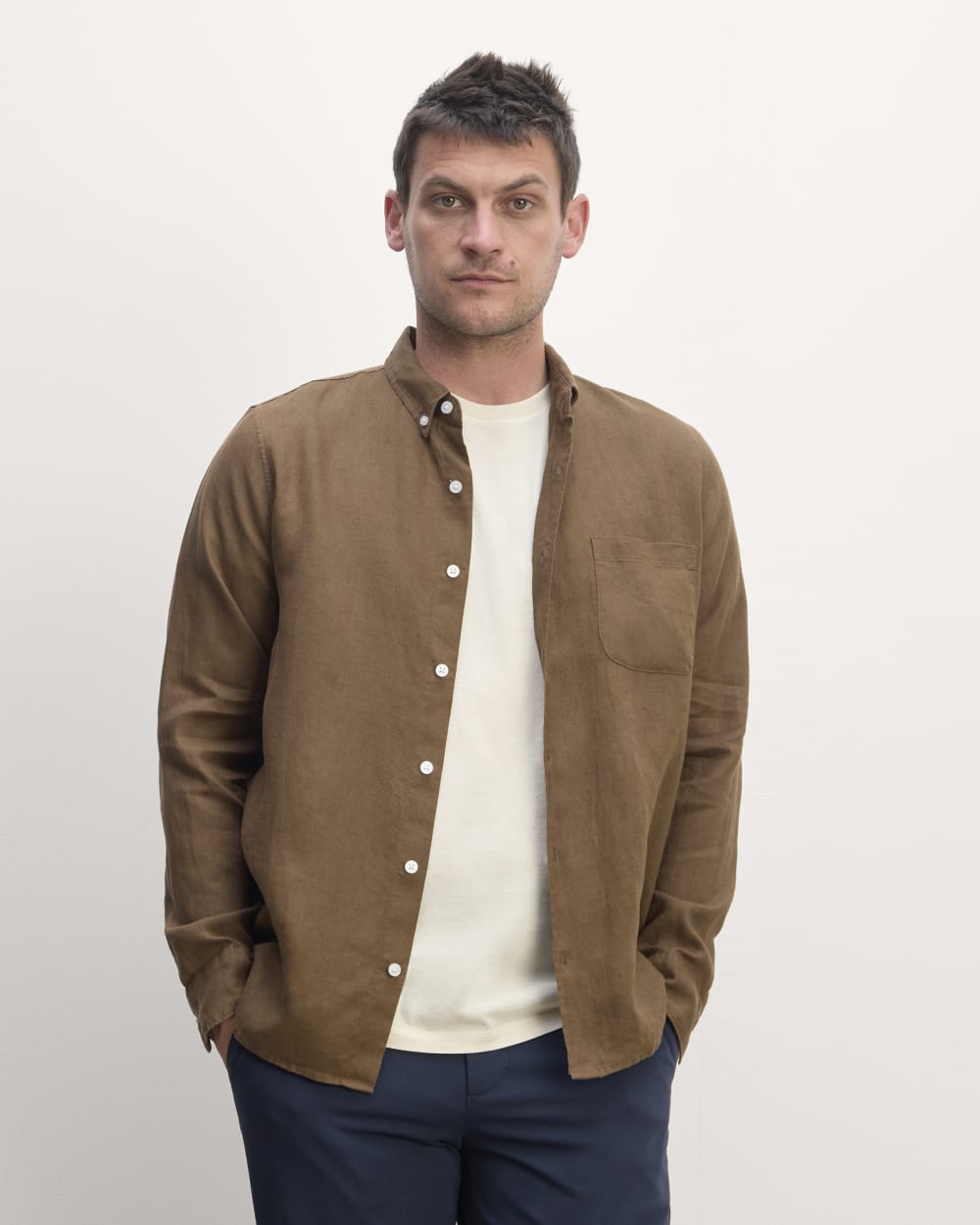 The Classic Shirt in Linen | Cocoa