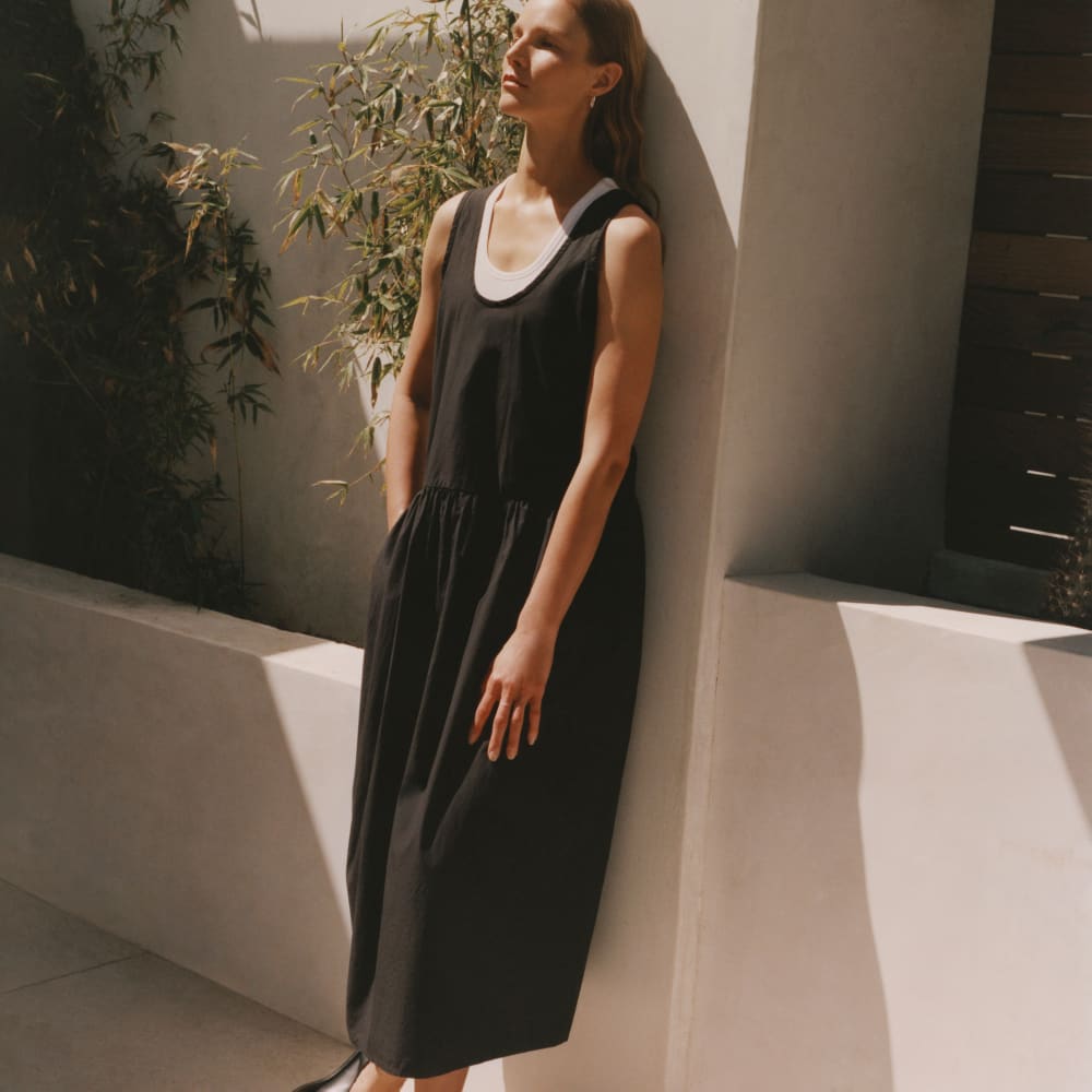 The Poplin Summer Dress | Black - Image 7