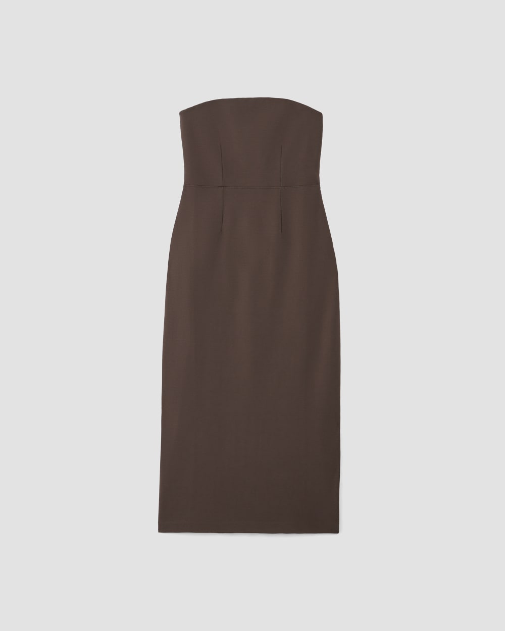 The Dream Strapless Dress | Earth Brown - Image 2