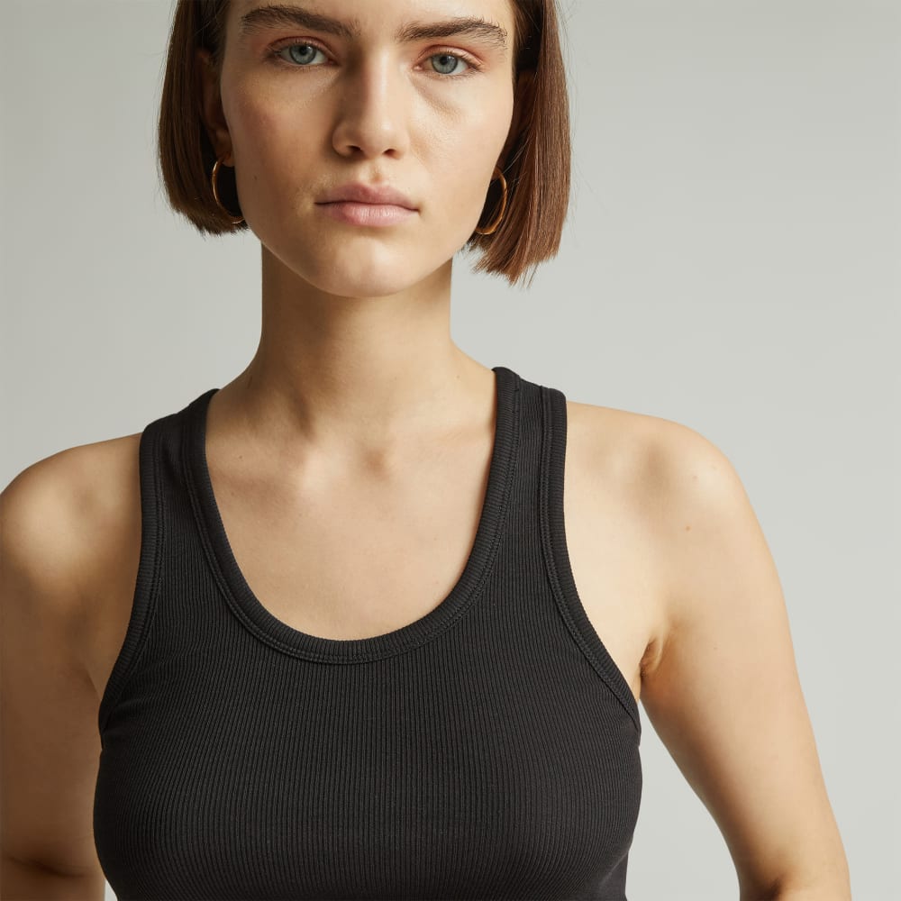 The Luxe Rib Tank | Black - Image 4