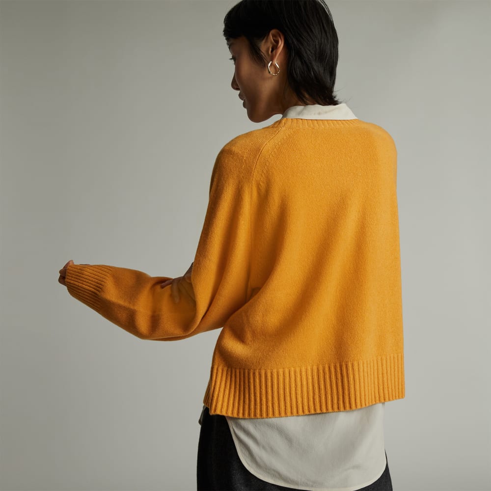 The Cashmere Boxy Crew | Kumquat - Image 3