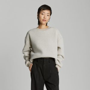 The ReNew Teddy Oversized Crew | Oat