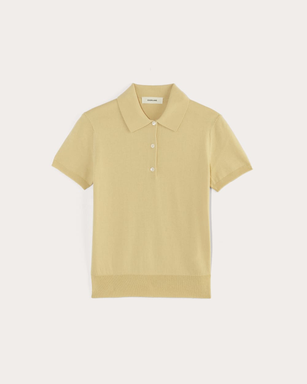 The Polo in Cotton Cashmere | Parsnip - Image 2