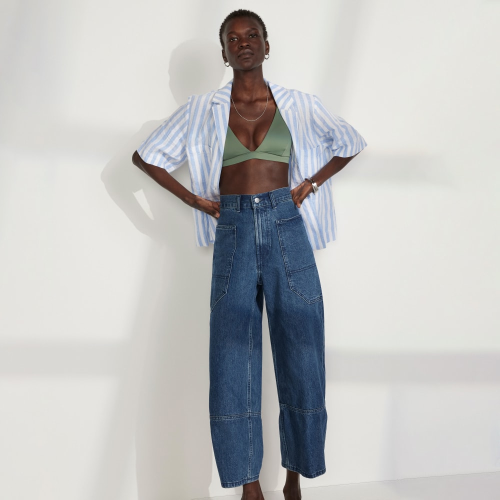 The Way-High® Gardener Cropped Jean | Vibrant Blue - Image 7