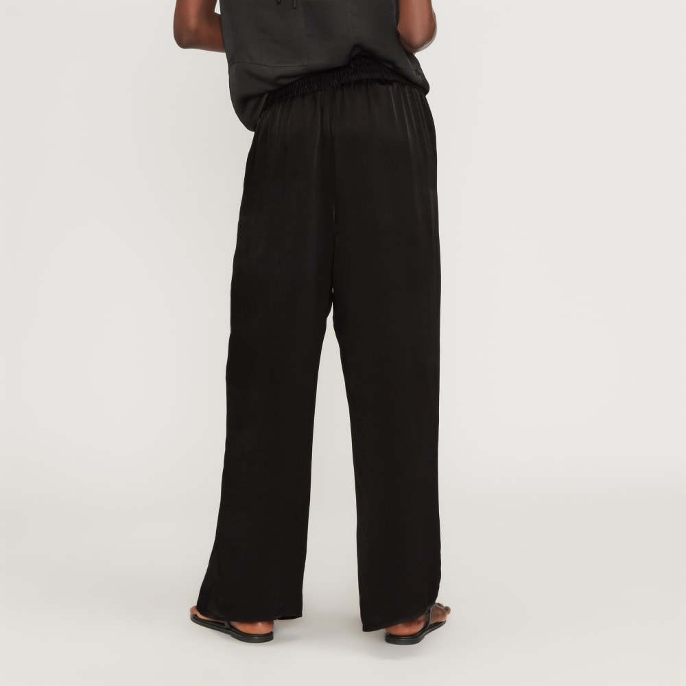 The Satin Pull-On Pant | Black - Image 3