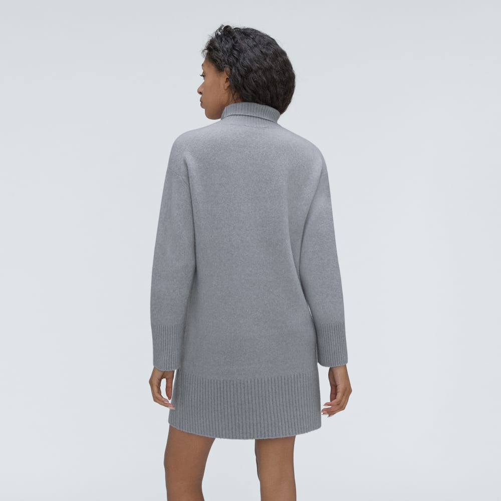 The Cozy Stretch Turtleneck Dress | Smoke - Image 3