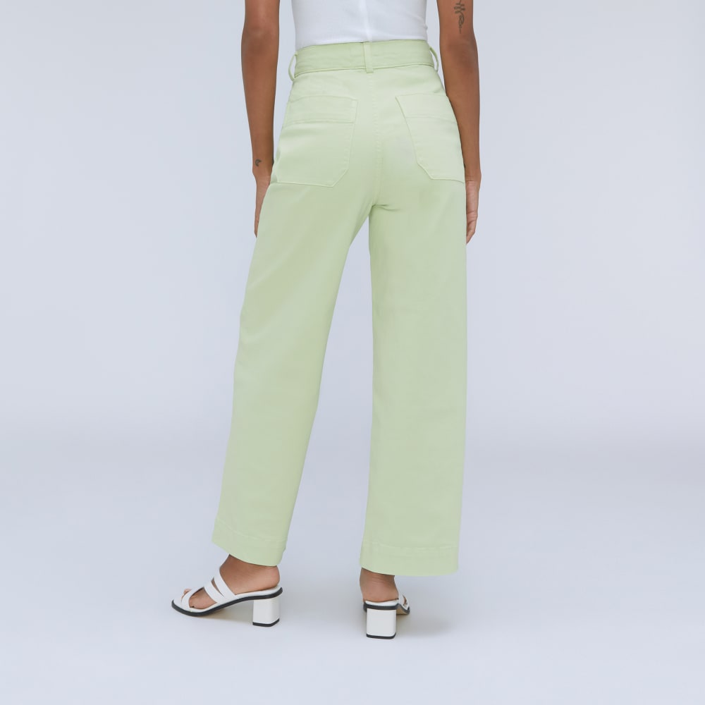 The Organic Wide-Leg Pant | Seafoam Green - Image 3