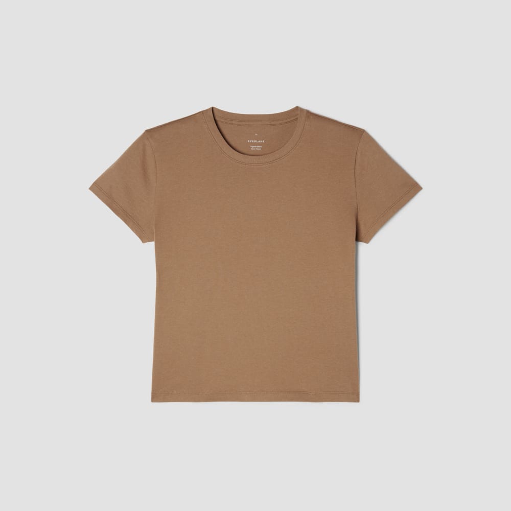 The Box-Cut Tee in Essential Cotton | Toasted Coconut | No Pocket - Image 2