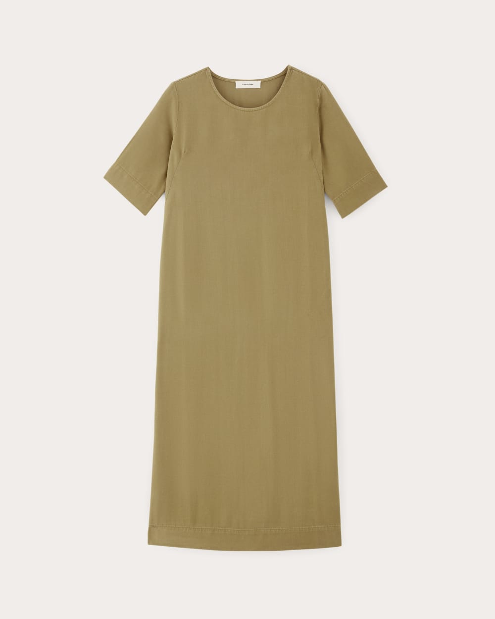 The Relaxed T-Shirt Dress in Buttersoft | Fennel Seed - Image 2