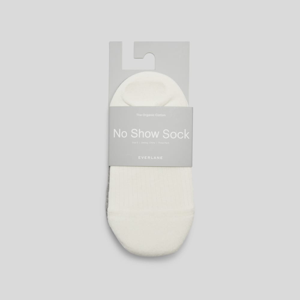The Organic Cotton No-Show Sock 3-Pack | Neutral Multi