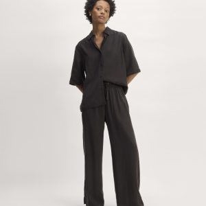 The Wide-Leg Pant in Butterlite | Black