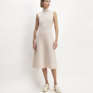 The Cozy-Stretch Sleeveless Midi Dress | Whisper Pink